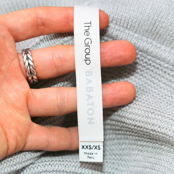 The Group BABATON Gray Cotton Knit Javier Cocoon Cardigan Sweater Women's 2XS/XS - Picture 9 of 11